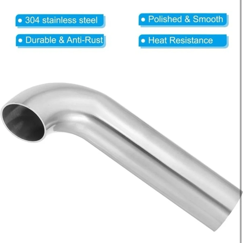 PATIKIL 90 Degree Mandrel Bend Elbow, 1 1/4inch OD Sanitary Exhaust Elbow Exhaus